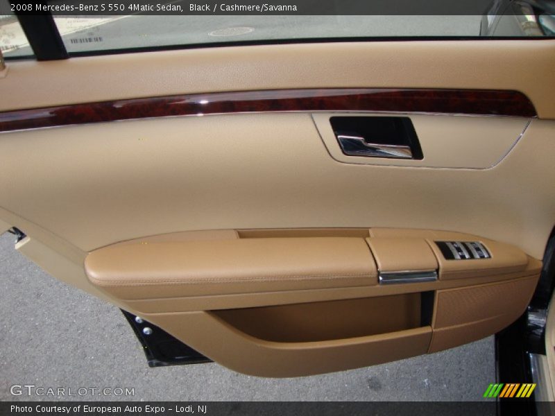Black / Cashmere/Savanna 2008 Mercedes-Benz S 550 4Matic Sedan