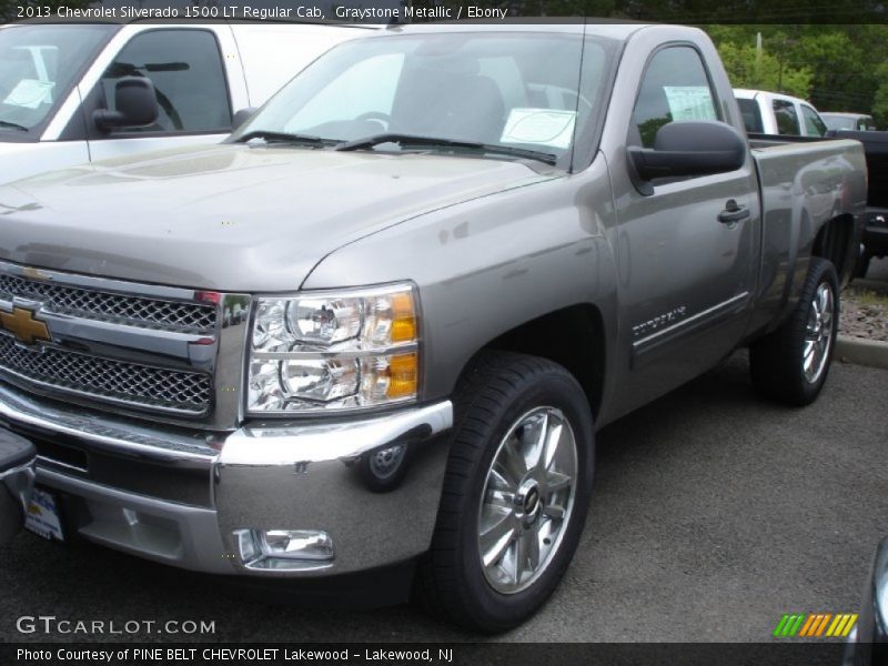 Graystone Metallic / Ebony 2013 Chevrolet Silverado 1500 LT Regular Cab