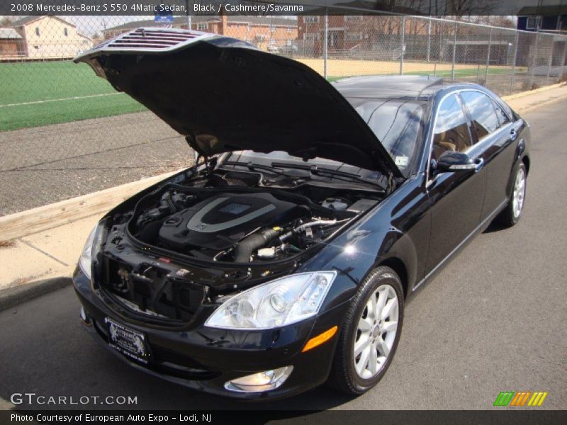 Black / Cashmere/Savanna 2008 Mercedes-Benz S 550 4Matic Sedan
