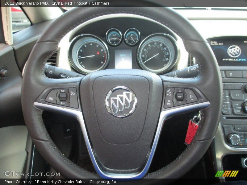 Crystal Red Tintcoat / Cashmere 2012 Buick Verano FWD