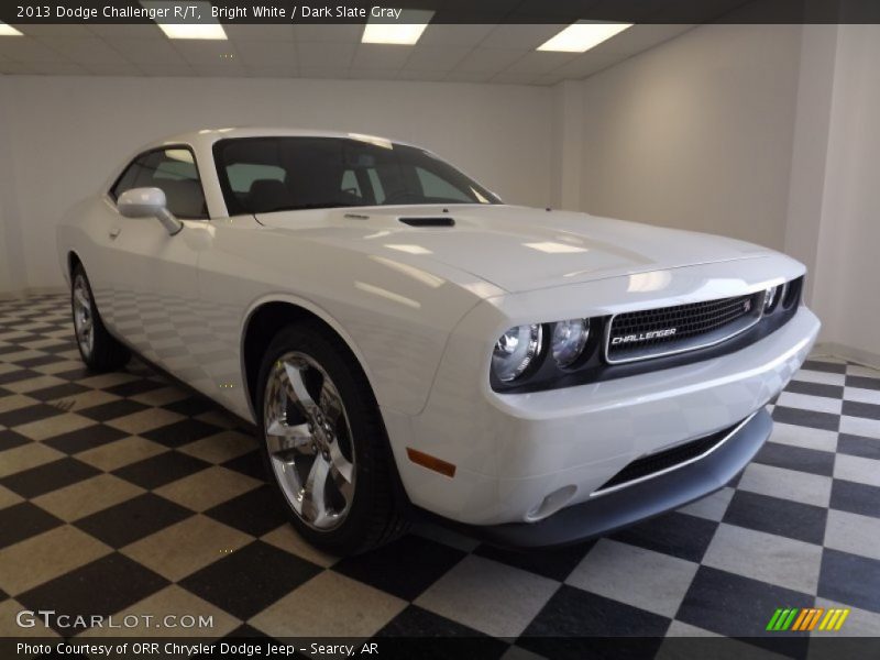 Bright White / Dark Slate Gray 2013 Dodge Challenger R/T