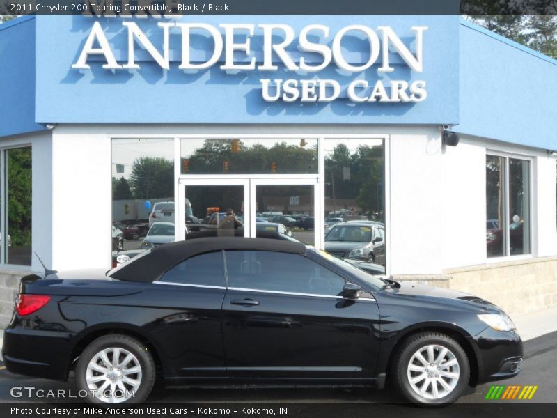Black / Black 2011 Chrysler 200 Touring Convertible