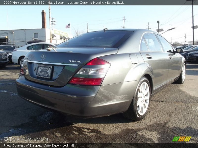 designo Graphite Metallic / Beige/Black 2007 Mercedes-Benz S 550 4Matic Sedan