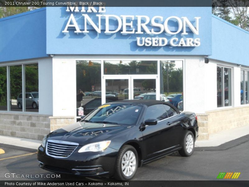Black / Black 2011 Chrysler 200 Touring Convertible