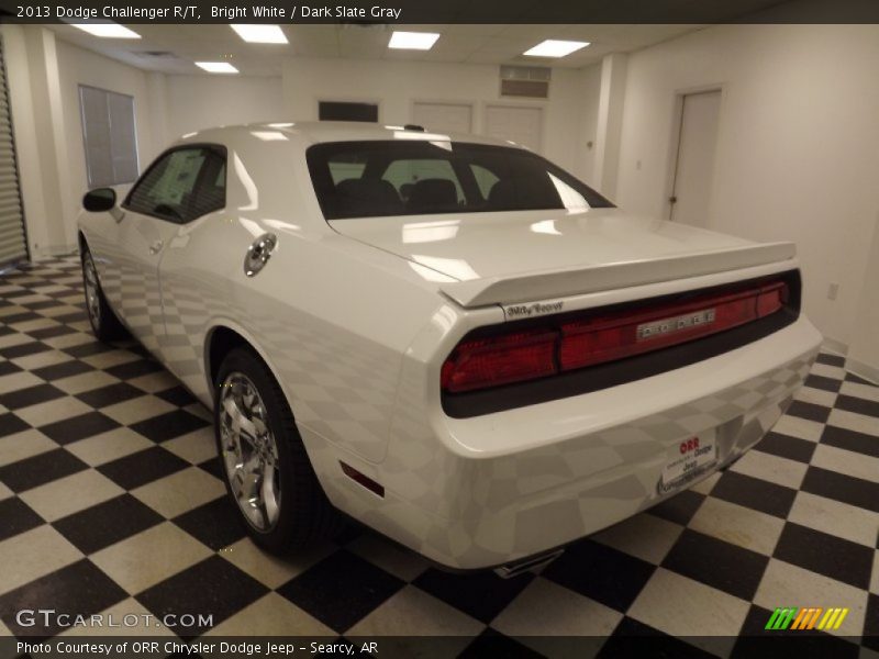 Bright White / Dark Slate Gray 2013 Dodge Challenger R/T