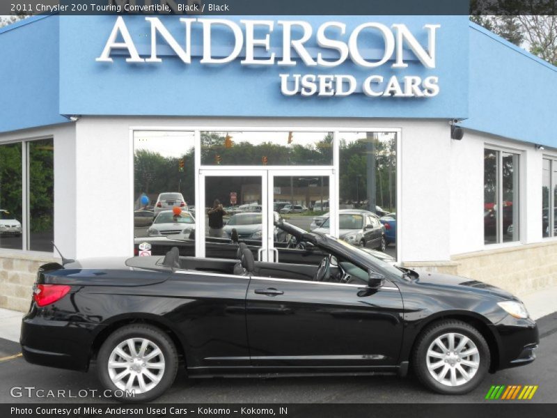 Black / Black 2011 Chrysler 200 Touring Convertible