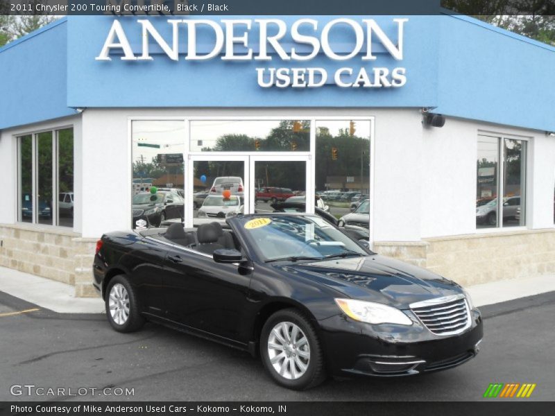 Black / Black 2011 Chrysler 200 Touring Convertible