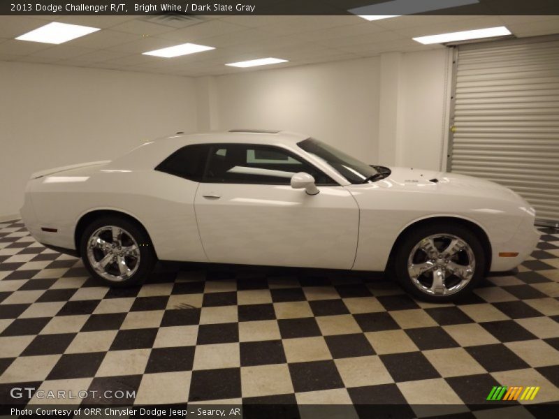 Bright White / Dark Slate Gray 2013 Dodge Challenger R/T