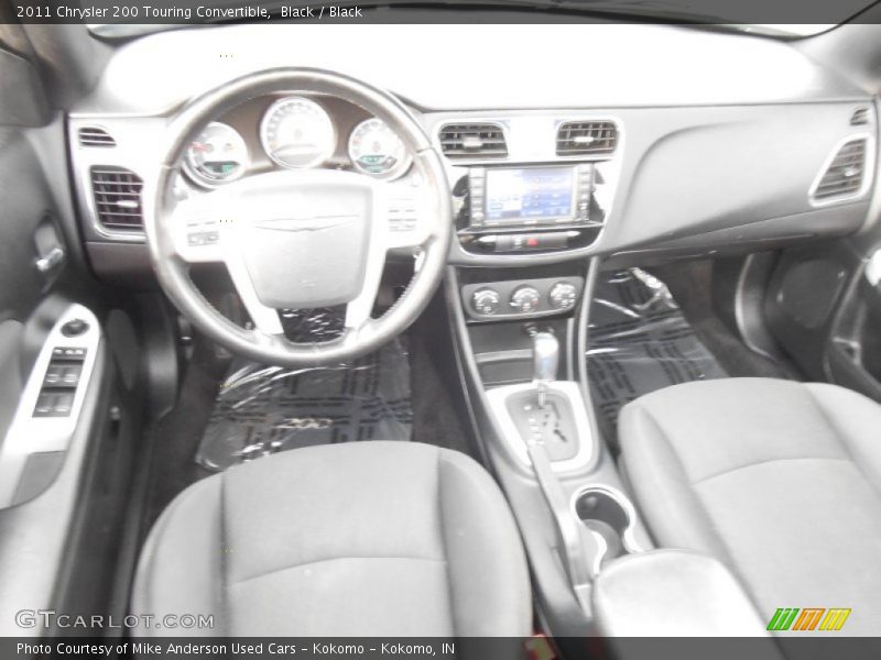 Black / Black 2011 Chrysler 200 Touring Convertible