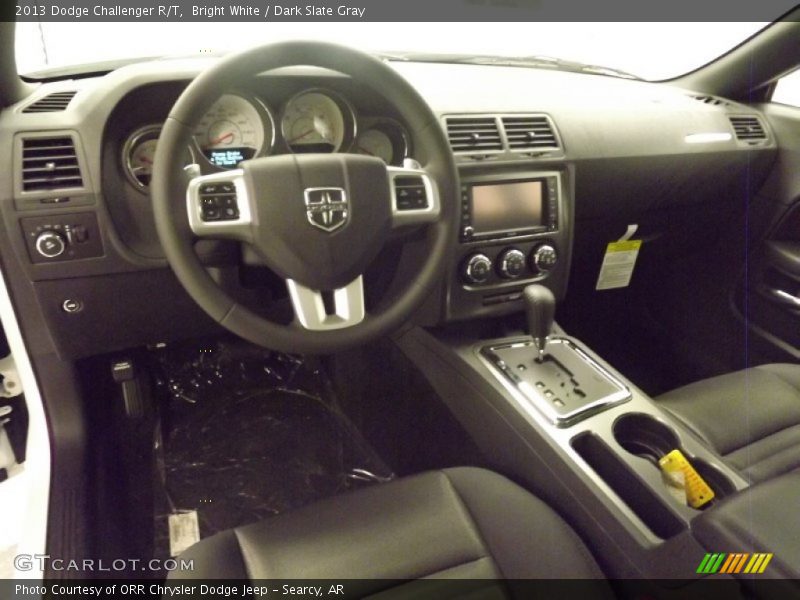 Bright White / Dark Slate Gray 2013 Dodge Challenger R/T