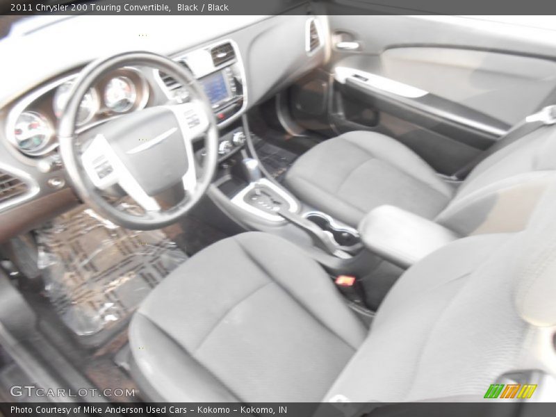 Black / Black 2011 Chrysler 200 Touring Convertible