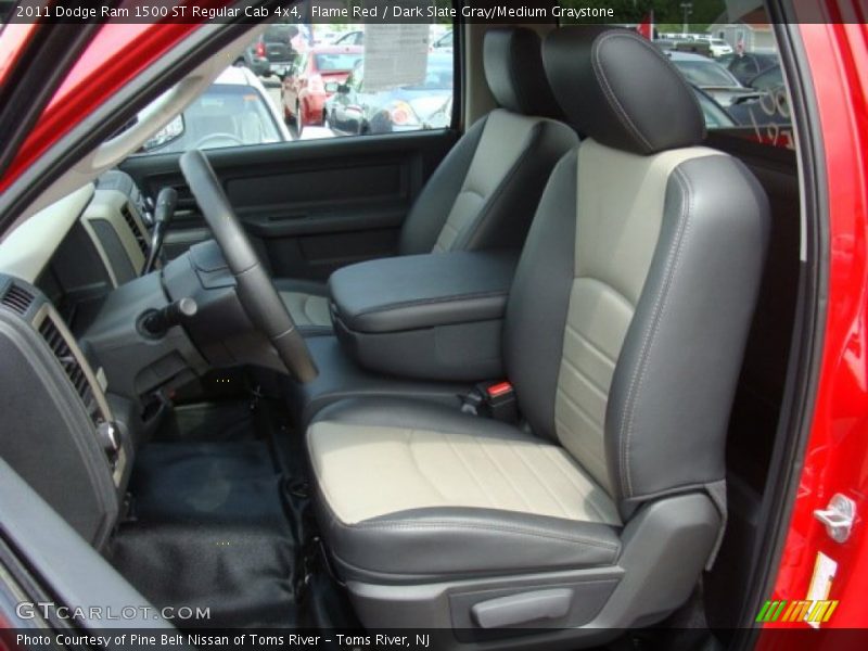 Flame Red / Dark Slate Gray/Medium Graystone 2011 Dodge Ram 1500 ST Regular Cab 4x4