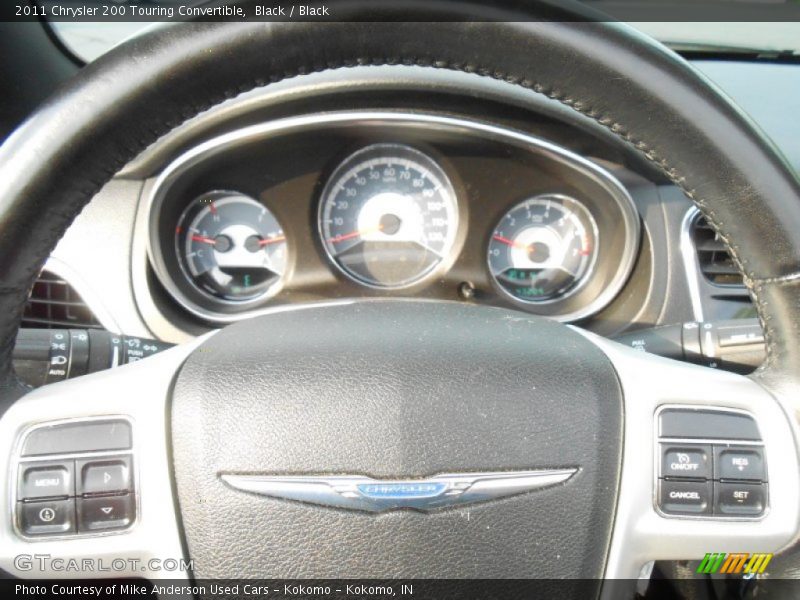 Black / Black 2011 Chrysler 200 Touring Convertible