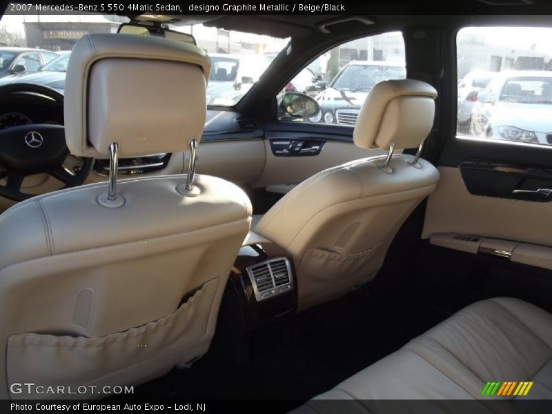 designo Graphite Metallic / Beige/Black 2007 Mercedes-Benz S 550 4Matic Sedan