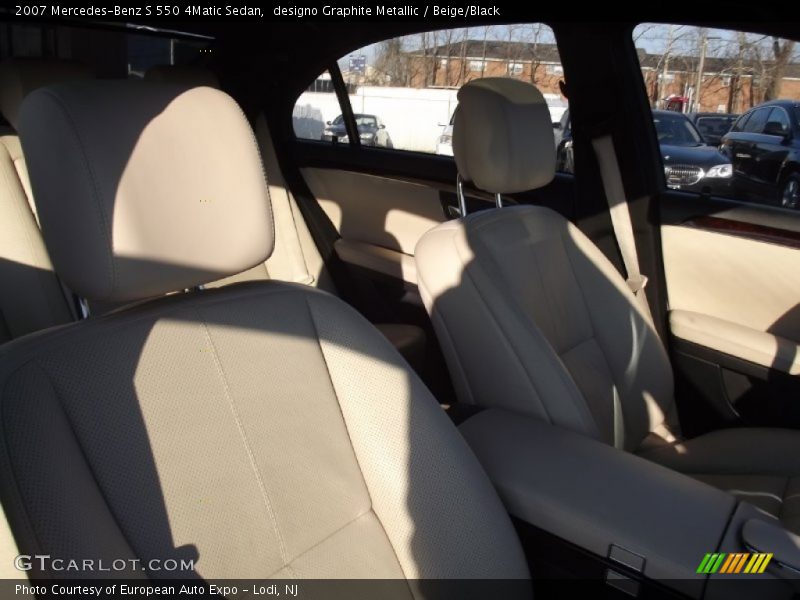 designo Graphite Metallic / Beige/Black 2007 Mercedes-Benz S 550 4Matic Sedan