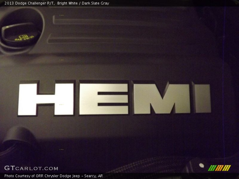 Bright White / Dark Slate Gray 2013 Dodge Challenger R/T