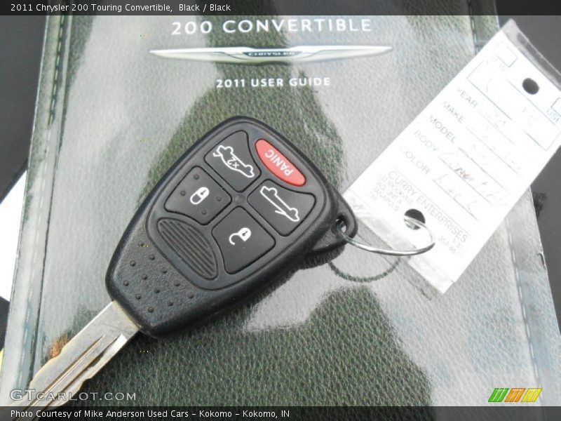 Black / Black 2011 Chrysler 200 Touring Convertible