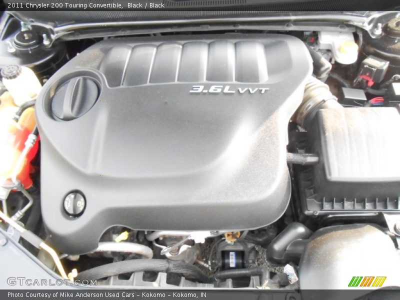 Black / Black 2011 Chrysler 200 Touring Convertible
