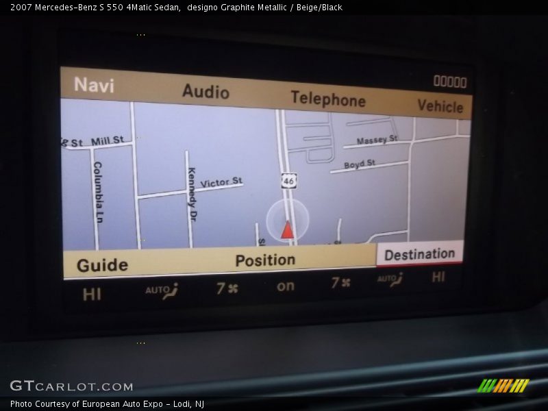 Navigation of 2007 S 550 4Matic Sedan