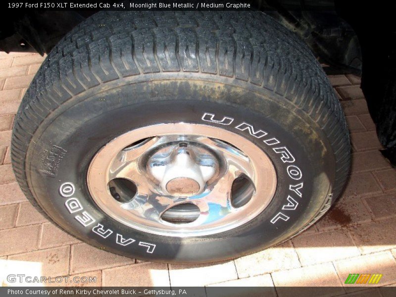 Moonlight Blue Metallic / Medium Graphite 1997 Ford F150 XLT Extended Cab 4x4