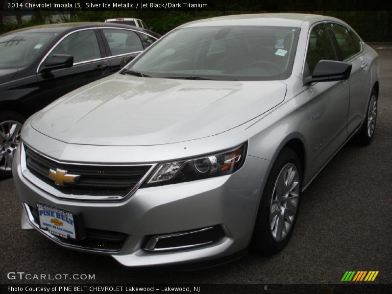 Silver Ice Metallic / Jet Black/Dark Titanium 2014 Chevrolet Impala LS