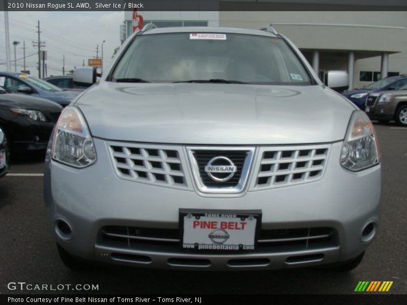 Silver Ice / Black 2010 Nissan Rogue SL AWD