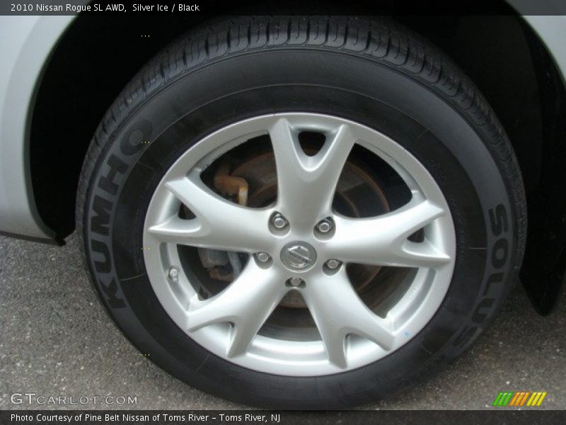 Silver Ice / Black 2010 Nissan Rogue SL AWD