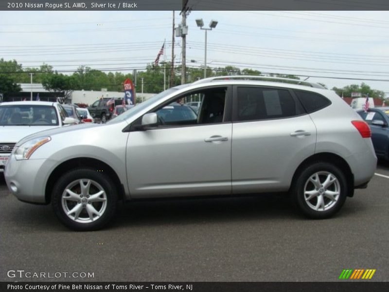 Silver Ice / Black 2010 Nissan Rogue SL AWD