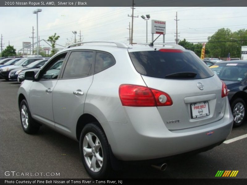Silver Ice / Black 2010 Nissan Rogue SL AWD