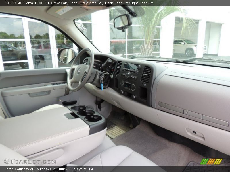 Steel Gray Metallic / Dark Titanium/Light Titanium 2012 GMC Sierra 1500 SLE Crew Cab