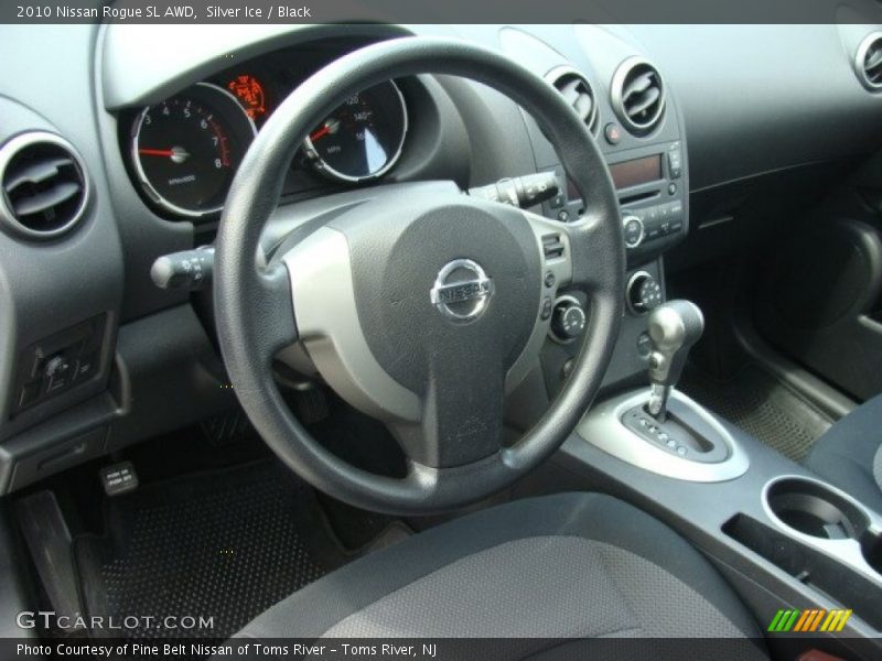 Silver Ice / Black 2010 Nissan Rogue SL AWD