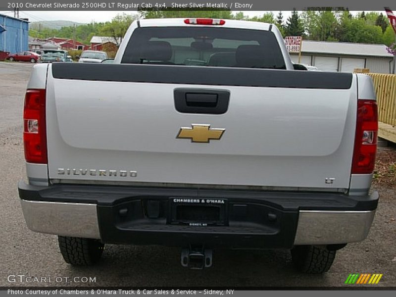 Sheer Silver Metallic / Ebony 2010 Chevrolet Silverado 2500HD LT Regular Cab 4x4