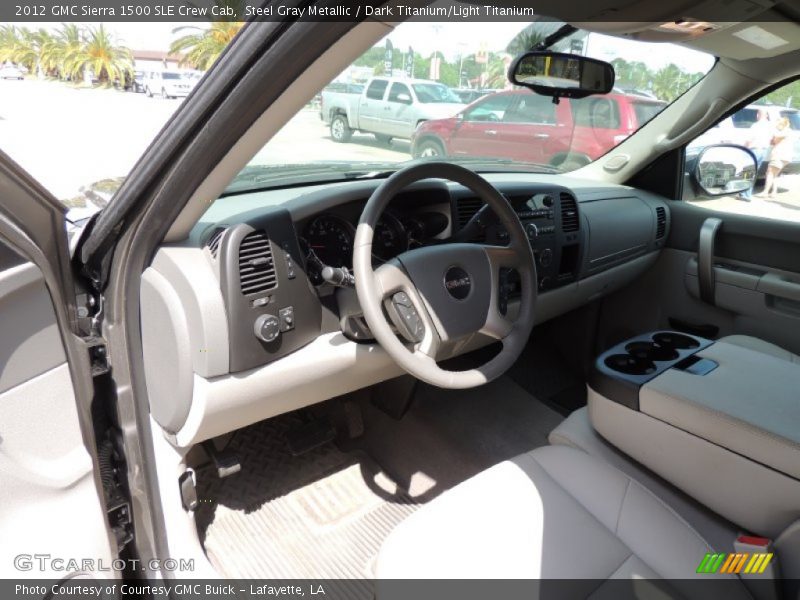 Steel Gray Metallic / Dark Titanium/Light Titanium 2012 GMC Sierra 1500 SLE Crew Cab