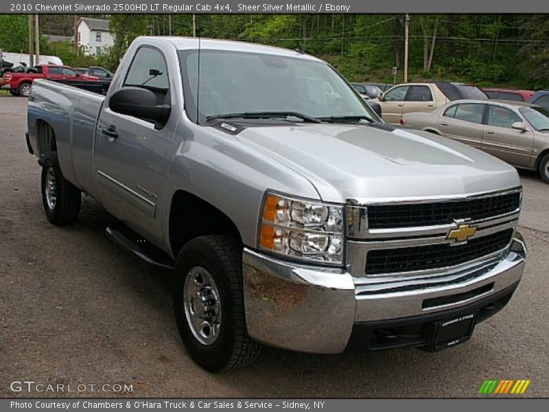 Sheer Silver Metallic / Ebony 2010 Chevrolet Silverado 2500HD LT Regular Cab 4x4
