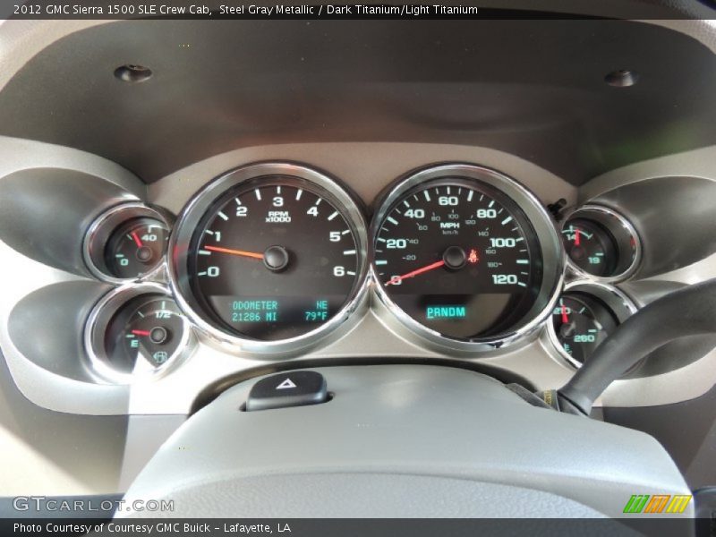Steel Gray Metallic / Dark Titanium/Light Titanium 2012 GMC Sierra 1500 SLE Crew Cab