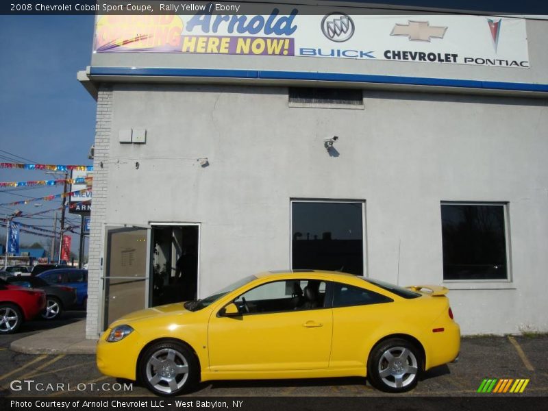 Rally Yellow / Ebony 2008 Chevrolet Cobalt Sport Coupe