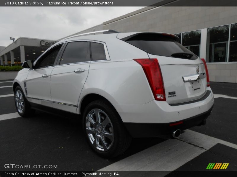 Platinum Ice Tricoat / Shale/Brownstone 2010 Cadillac SRX V6