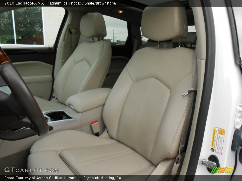 Platinum Ice Tricoat / Shale/Brownstone 2010 Cadillac SRX V6