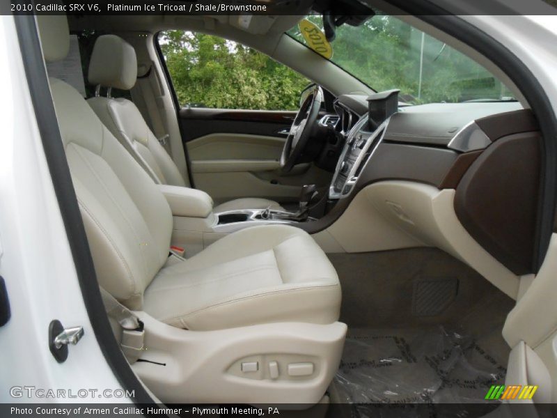 Platinum Ice Tricoat / Shale/Brownstone 2010 Cadillac SRX V6