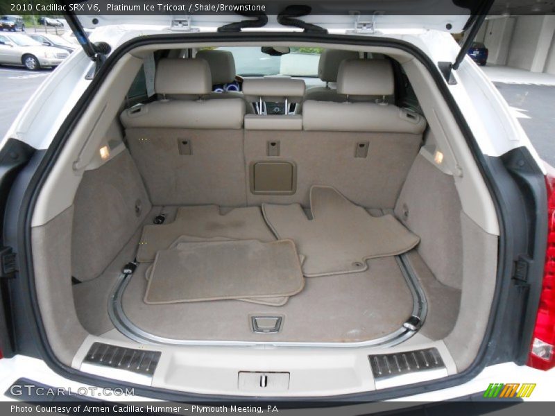 Platinum Ice Tricoat / Shale/Brownstone 2010 Cadillac SRX V6