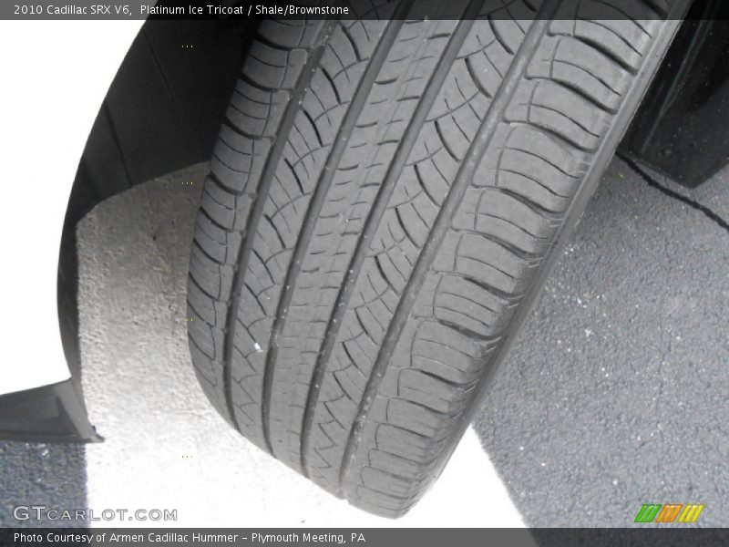 Platinum Ice Tricoat / Shale/Brownstone 2010 Cadillac SRX V6