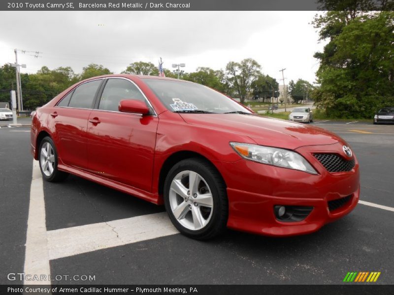 Barcelona Red Metallic / Dark Charcoal 2010 Toyota Camry SE