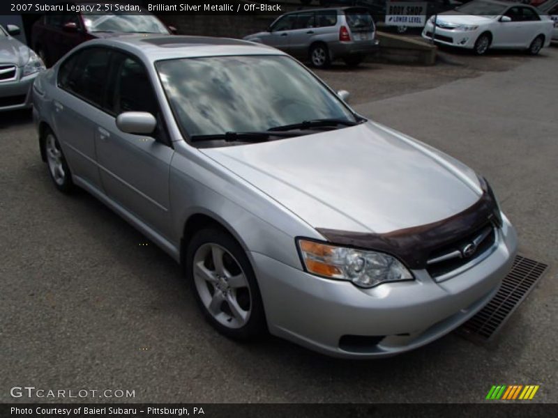 Brilliant Silver Metallic / Off-Black 2007 Subaru Legacy 2.5i Sedan