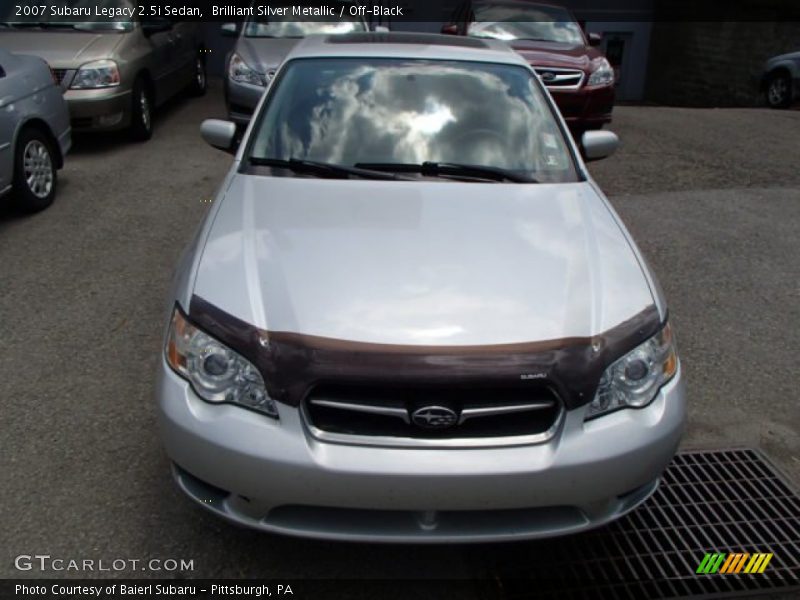 Brilliant Silver Metallic / Off-Black 2007 Subaru Legacy 2.5i Sedan