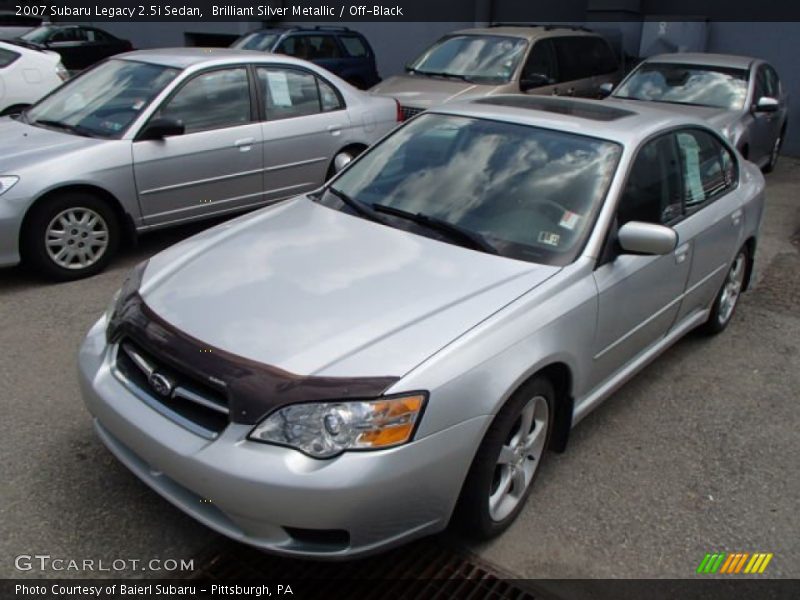 Brilliant Silver Metallic / Off-Black 2007 Subaru Legacy 2.5i Sedan