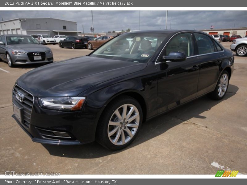 Moonlight Blue Metallic / Velvet Beige/Black 2013 Audi A4 2.0T Sedan