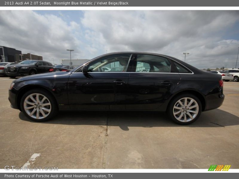 Moonlight Blue Metallic / Velvet Beige/Black 2013 Audi A4 2.0T Sedan