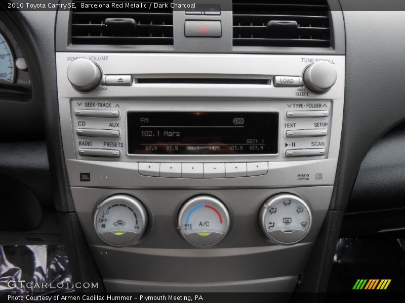 Barcelona Red Metallic / Dark Charcoal 2010 Toyota Camry SE