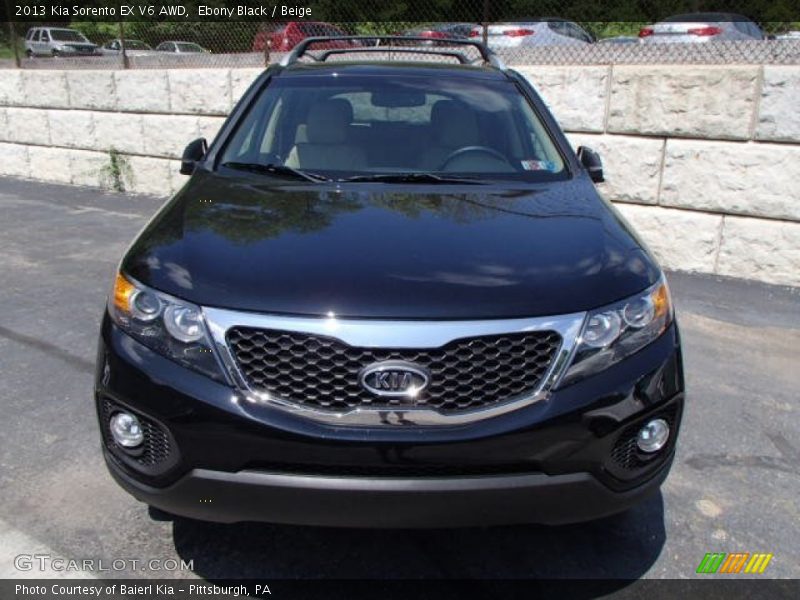 Ebony Black / Beige 2013 Kia Sorento EX V6 AWD
