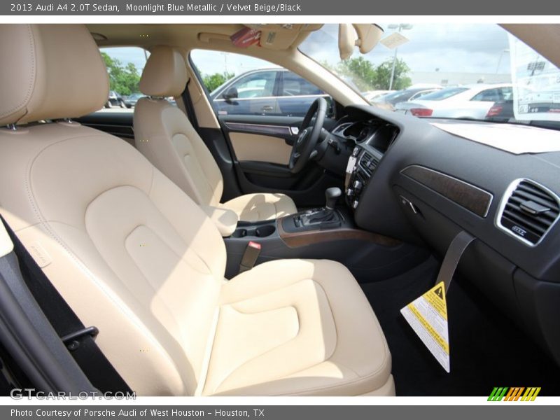 Moonlight Blue Metallic / Velvet Beige/Black 2013 Audi A4 2.0T Sedan